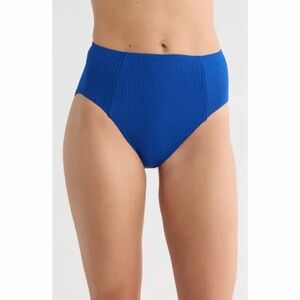 NWT Vitamin A Sienna High Waist Bikini Bottoms Lagoon - Size Small